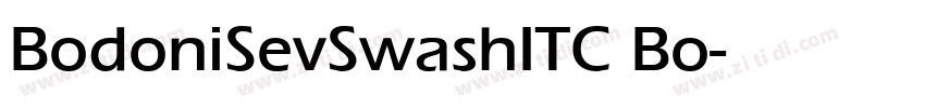 BodoniSevSwashITC Bo字体转换